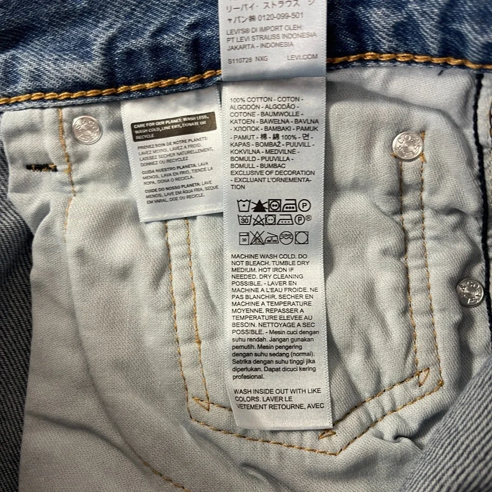 Levis 565 '97 Jeans Mens 31x32 Blue Loose Straight Leg Denim Y2K Grunge Baggy